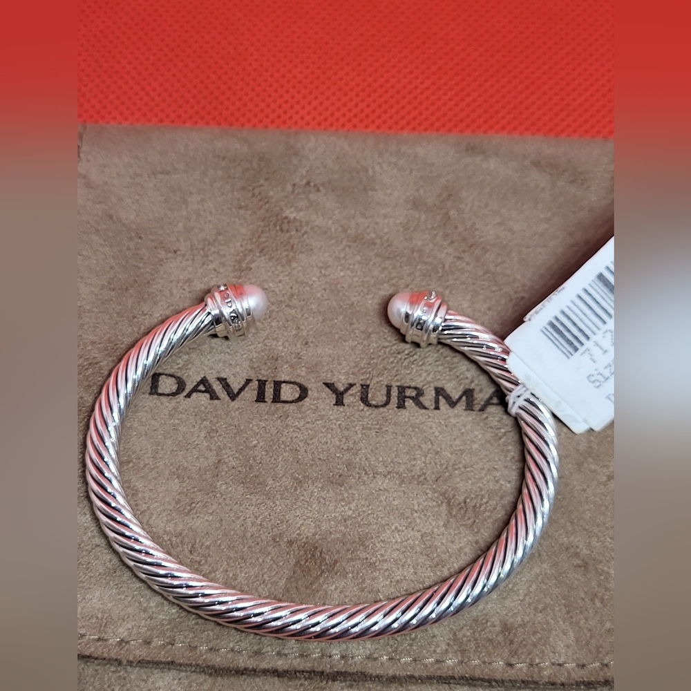 David Yurman Silver Cable Bracelet. #25